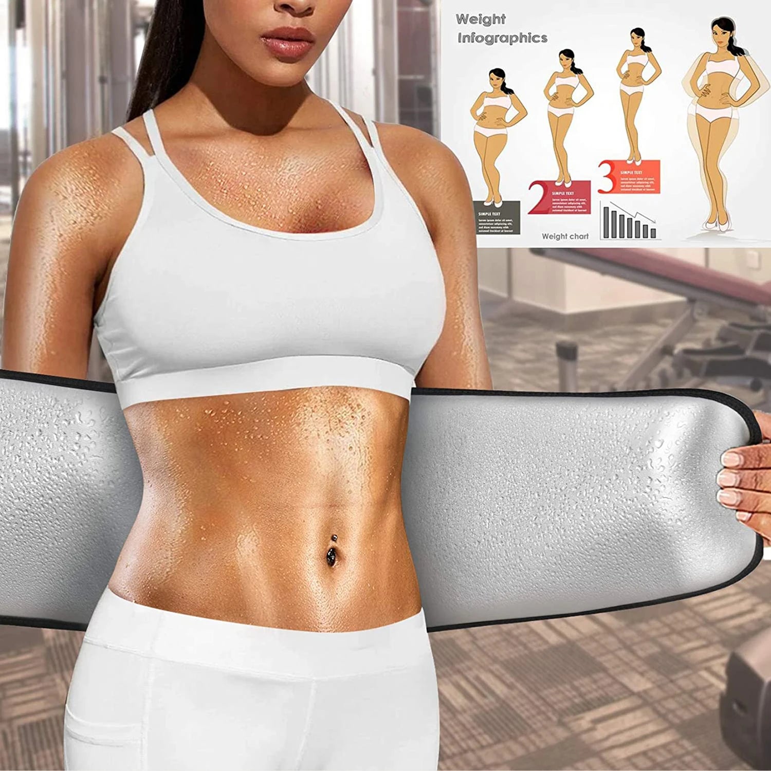 Women Waist Trimmer Sauna Sweat Trainer Belt