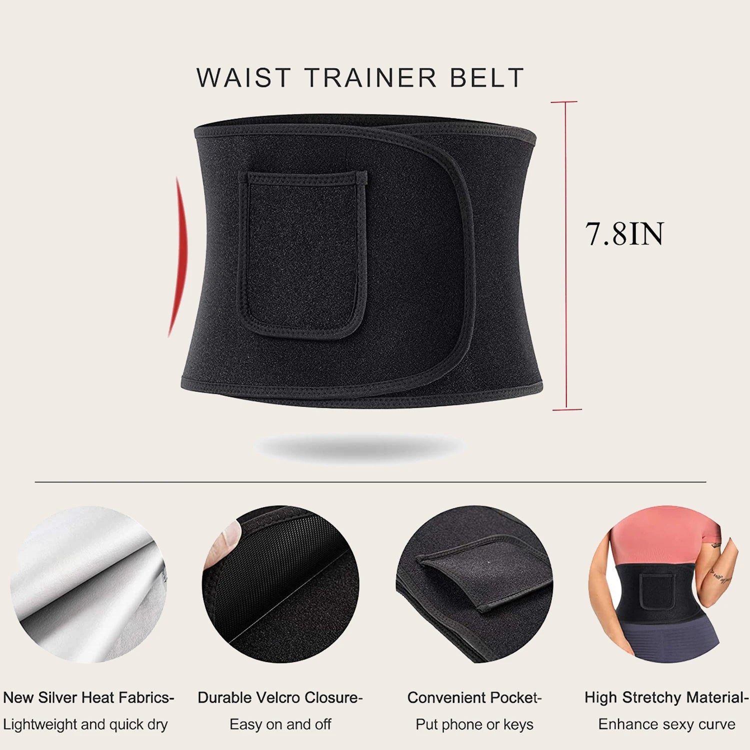 Women Waist Trimmer Sauna Sweat Trainer Belt