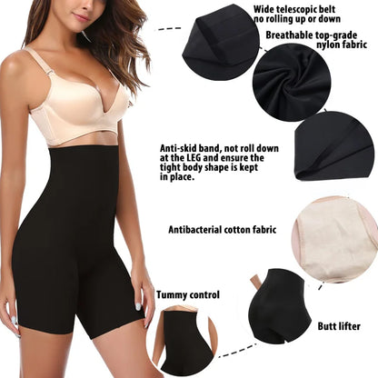 Ultra-Breathable High Waist Power Shorts Body Shaper