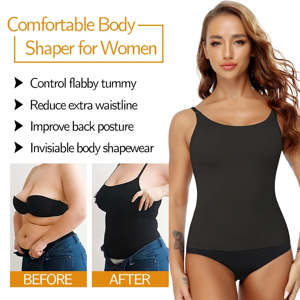 Tummy Control Camisole Plus Size Seamless Shapewear